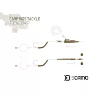 Delphin sCAMO Total CARP pontyozó előke készlet 10 db