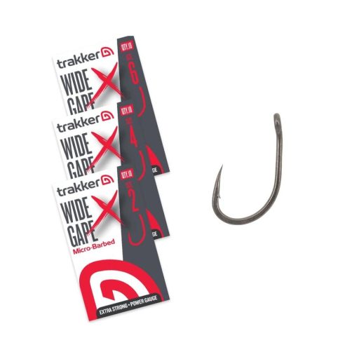 Trakker Wide Gape XS Hook extra erős pontyozó horog