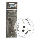 Koós Wizard Catfish dupla 3 ágú horgos combi előke 8/0