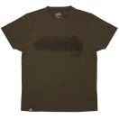Fox Chunk Dark Khaki Scenic póló