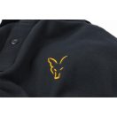 Fox Collection Black & Orange Polo Shirt galléros póló