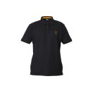 Fox Collection Black & Orange Polo Shirt galléros póló