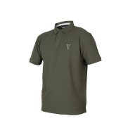 Fox Collection Green & Silver Polo Shirt galléros póló S