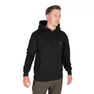 Fox Collection Black & Orange Hoodie kapucnis felső