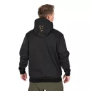 Fox Collection Soft Shell Jacket Black & Orange kapucnis kabát