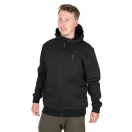 Fox Collection Soft Shell Jacket Black & Orange kapucnis kabát