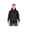 Fox Collection Soft Shell Jacket Black & Orange kapucnis kabát