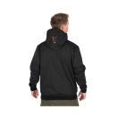 Fox Collection Soft Shell Jacket Black & Orange kapucnis kabát