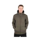 Fox Collection Soft Shell Jacket Green & Black kapucnis kabát