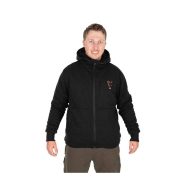 Fox Collection Sherpa Jacket Black & Orange bélelt felső