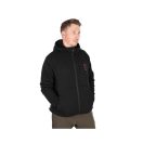 Fox Collection Sherpa Jacket Black & Orange bélelt felső
