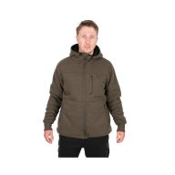 Fox Collection Sherpa Jacket Green & Black bélelt felső