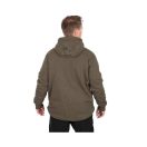 Fox Collection Sherpa Jacket Green & Black bélelt felső