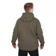 Fox Collection Sherpa Jacket Green & Black bélelt felső