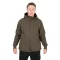 Fox Collection Sherpa Jacket Green & Black bélelt felső