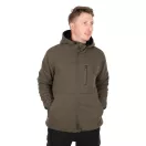 Fox Collection Sherpa Jacket Green & Black bélelt felső
