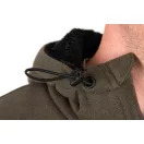 Fox Collection Sherpa Jacket Green & Black bélelt felső