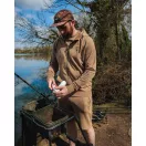 Fox Collection LW Zip Hoody Tan Ltd cipzáras kapucnis felső M