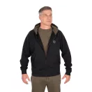 Fox Collection Zipped Hoody Black cipzáras felső S
