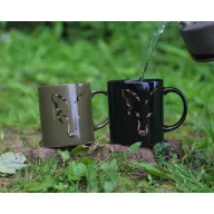 Fox Black and Camo Head Ceramic Mug bögre