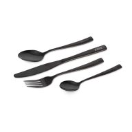   Fox Cookware Black Stainless Cutlery Set evőeszköz készlet