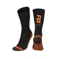 Fox Black / Orange Thermolite Long Sock zokni 44-47