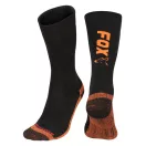 Fox Black / Orange Thermolite Long Sock zokni 44-47