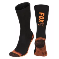 Fox Black / Orange Thermolite Long Sock zokni 44-47