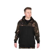 Fox LW BLack / Camo Split Zip Hoody kapucnis felső
