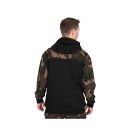 Fox LW BLack / Camo Split Zip Hoody kapucnis felső