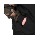 Fox LW BLack / Camo Split Zip Hoody kapucnis felső