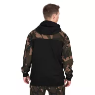 Fox LW BLack / Camo Split Zip Hoody kapucnis felső
