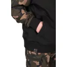 Fox LW BLack / Camo Split Zip Hoody kapucnis felső
