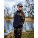Fox LW BLack / Camo Split Zip Hoody kapucnis felső
