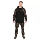 Fox LW BLack / Camo Split Zip Hoody kapucnis felső