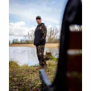 Fox LW BLack / Camo Split Zip Hoody kapucnis felső
