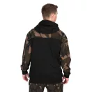 Fox LW BLack / Camo Split Zip Hoody kapucnis felső