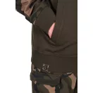 Fox LW Khaki / Camo Split Zip Hoody kapucnis felső