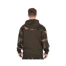 Fox LW Khaki / Camo Split Zip Hoody kapucnis felső