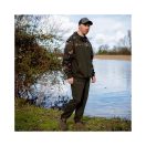 Fox LW Khaki / Camo Split Zip Hoody kapucnis felső