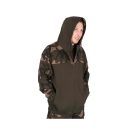 Fox LW Khaki / Camo Split Zip Hoody kapucnis felső