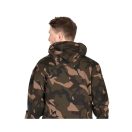 Fox LW Khaki / Camo Split Zip Hoody kapucnis felső