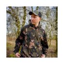Fox LW Khaki / Camo Split Zip Hoody kapucnis felső
