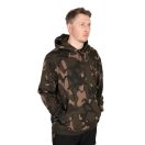 Fox LW Khaki / Camo Split Zip Hoody kapucnis felső