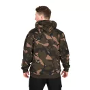 Fox LW Khaki / Camo Split Zip Hoody kapucnis felső