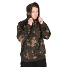 Fox LW Khaki / Camo Split Zip Hoody kapucnis felső