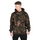 Fox LW Khaki / Camo Split Zip Hoody kapucnis felső