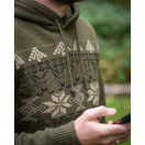 Fox Xmas Hoodie kapucnis karácsonyi mintás pulóver M