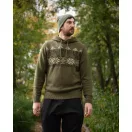 Fox Xmas Hoodie kapucnis karácsonyi mintás pulóver L