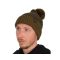 Fox Heavy Knit Bobble Hat gyapjú téli sapka